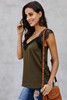 Green One More Night Lace Cami Tank