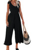 Lace-up Strap Wide Leg High Waist Jumpsuit