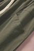 Green Solid Pocketed Drawstring High Waist Pants Green Solid Pocketed Drawstring High Waist Pants