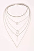 Triangle Pendant Chain Multilayer Necklace