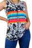 Multicolor Cow Serape Tank Top