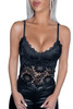 Black Floral Lace Bralette Camisole