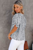 Black Floral Smocked Puff Sleeve Blouse Black Floral Smocked Puff Sleeve Blouse