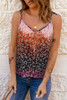 Multicolor Floral Print Spaghetti Straps Tank Top