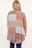 Multicolor Plus Size Colorblock Knit Cardigan Multicolor Plus Size Colorblock Knit Cardigan