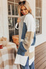 Multicolor Plus Size Colorblock Knit Cardigan Multicolor Plus Size Colorblock Knit Cardigan