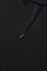 Black Zipper Slim-fit Long Sleeve Top