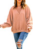 Drop Shoulder Sweatshirt with Kangaroo Pocket