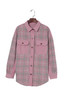 Pink Corduroy Plaid Pattern Shacket