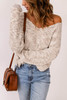 Gray Heather Knit Pullover Sweater