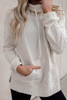 Cowl Neck Textured Sweatshirt