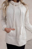Cowl Neck Textured Sweatshirt