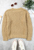 Apricot Porncorn Drop Shoulder Pullover Knit Sweater