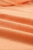 Orange Ribbed Open Front Knit Cardigan