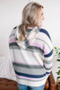 Plus Size Striped Hooded Knit Sweater Plus Size Striped Hooded Knit Sweater