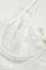 White Lace Mesh Splicing Two-piece Lingerie Set with Garter Belt