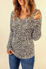 Leopard Leopard V Neck Long Sleeve Top Leopard Leopard V Neck Long Sleeve Top