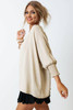Apricot Smocked Wrist Shift Top Apricot Smocked Wrist Shift Top