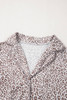 White Leopard Print Long Sleeve and Pants Pajamas Set White Leopard Print Long Sleeve and Pants Pajamas Set