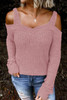 Pink Dew Shoulder Juliette Knitted Sweater