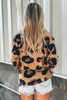Leopard Print Long Sleeve Loose Top Leopard Print Long Sleeve Loose Top