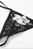 Black Contrast Lace Trim French Maid Lingerie Set