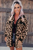 Black Contrast Trimmed Leopard Teddy Shacket Black Contrast Trimmed Leopard Teddy Shacket