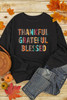Black THANKFUL GRATEFUL BLESSED Pattern Sweatshirt