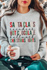 Gray Christmas Letter Graphic Print Pullover Sweatshirt