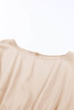 Khaki Sequin Patchwork Drawstring High Waist Romper