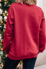 Red Santa Baby Letter Glitter Print Pullover Sweatshirt Red Santa Baby Letter Glitter Print Pullover Sweatshirt