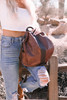 Brown Multifunctional Retro Faux Leather Backpack Brown Multifunctional Retro Faux Leather Backpack