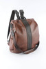 Brown Multifunctional Retro Faux Leather Backpack Brown Multifunctional Retro Faux Leather Backpack
