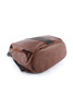 Brown Multifunctional Retro Faux Leather Backpack