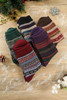 Multicolor 5pcs Thermal Fuzzy Warm Winter Crew Socks