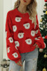 Red Christmas Santa Claus Pullover Sweater Red Christmas Santa Claus Pullover Sweater