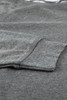 Gray French Terry Cotton Blend Pullover Sweatshirt