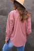 Pink Corduroy Button Pocket Shirt Pink Corduroy Button Pocket Shirt