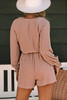 Tie Knot Puff Long Sleeve Romper