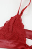 Romantic Love Red Lace Bralette Lingerie Set