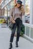 Khaki Lightweight Knit Oversize Blouse