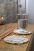 Beige Boho Tassel Macrame Placemats  15*15cm