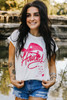 White Rhinestone Howdy Graphic Tee