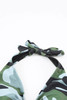 Green Camouflage Drawstring Backless One Piece Swimsuit