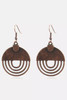 Brown Vintage Hollow Out Hook Earrings