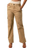 Brown Multi-pockets Straight-leg Cargo Pants