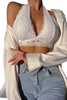 White Lace Crochet Halter Neck Bralette White Lace Crochet Halter Neck Bralette