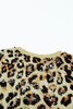 Leopard Bleached O-neck Short Sleeve T Shirt