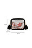 Black Clear PVC Leather Strap Crossbody Bag