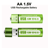 USB Rechargeable Battery Lithium Battery Large Capacity 1.5v AA